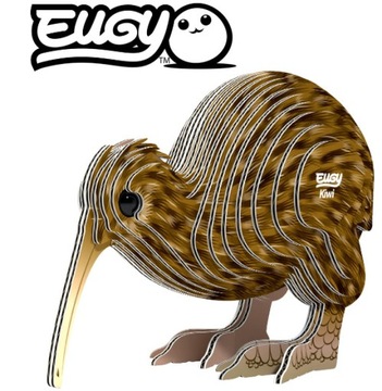 EUGY Eko Układanka Puzzle 3D Zestaw Kreatywny Kiwi