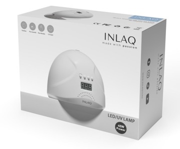 INLAQ UV LED лампа 48Вт для гибридных гелей для ногтей, сенсор, съемное основание