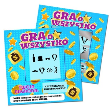 ZDRAPKA kupon los ZOSTANIESZ ŚWIADKIEM ŚWIADKOWĄ ZAPROSZENIE