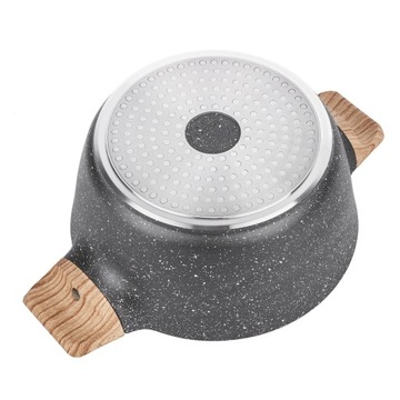 3 GRANITE POTS INDUCTION набор кастрюль с крышкой, большая ручка Fegato