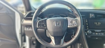Honda Civic X Hatchback 5d 1.0 VTEC TURBO 126KM 2019 Honda Civic biala perla 1,0 i-vtec ledy duza navi, zdjęcie 9