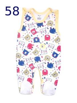 Śpiochy rozpinane w kroku r. 74 wzór 58