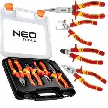 НАБОР ЩИПЦОВ ДЛЯ ЭЛЕКТРИКА NEO Tools 1000В 4 шт. 160мм КОРПУС 01-236