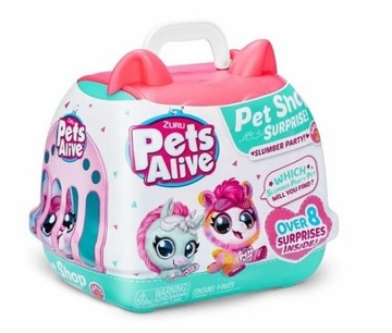 Zuru INTERAKTYWNY PLUSZAK + TRANSPORTER W/A pets alive pet shop