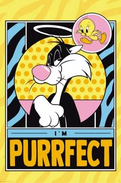 Looney Tunes Ptasiek Tweety i Kot Sylwester plakat