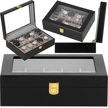 КОРОБКА-ОРГАНИЗАТОР ДЛЯ ЧАСОВ КОРОБКА ДЛЯ ЧАСОВ КАССЕТА 10 шт. ЮВЕЛИРНЫЕ ИЗДЕЛИЯ