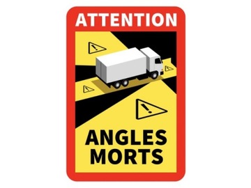 NAKLEJKA ANGLES MORTS MARTWE POLA TIR FRANCJA