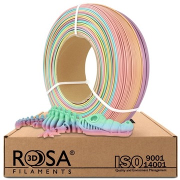 Filament Refill PLA Rosa3D Pastel Rainbow 1kg