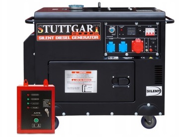 GENERATOR AGREGAT PRĄDOTWÓRCZY WYCISZONY 7,8kW ATS