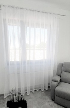 FIRANA GOTOWA DŁUGA 400 x 220 CM FIRANY BIAŁA