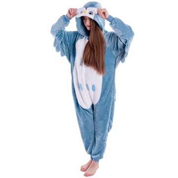 SOWA Przebranie PIŻAMA Kigurumi Onesie Damskie Męskie S 146-154cm