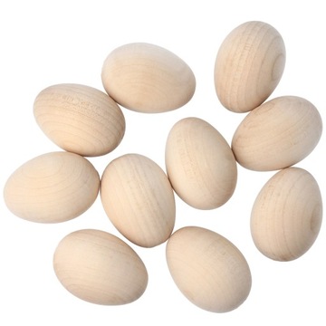 Jajko drewniane kurze jajo jajka wielkanocne 10szt