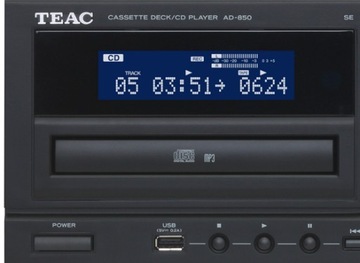 CD-кассетный проигрыватель TEAC AD-850SE Черный