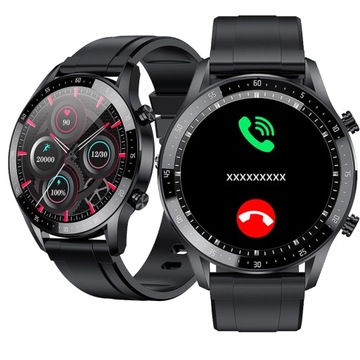 Zegarek męski SMARTWATCH EKG STAL ROZMOWY MENU PL