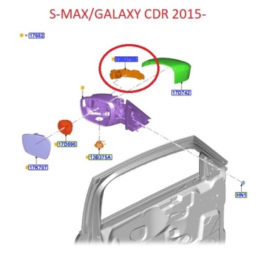 ЗЕРКАЛА ПОВОРОТОВ S-MAX MK2 GALAXY MK4 EDGE