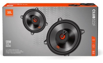 JBL CLUB 522F GŁOŚNIKI SAMOCHODOWE 2WAY 135W 13CM