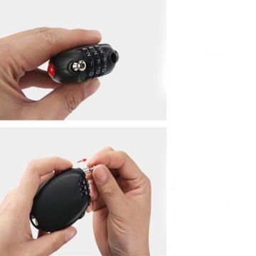 ЗАМОК СО СТАЛЬНЫМ ТРОСОМ MINI 3 ПАРОЛЬ ЗАМОК ПРОТИВОУГОННЫЙ ЗАМОК ДЛЯ БАГАЖА И РЮКЗАКА