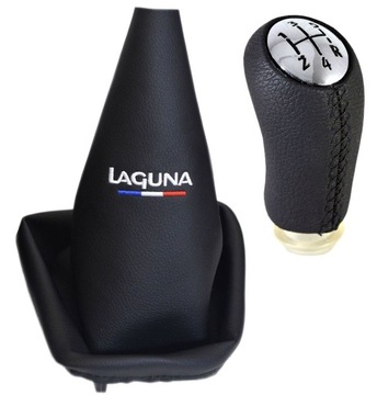 Renault Laguna II 2 2001-2007 Gałka Zmiany Biegów + Mieszek z Haftem 5B