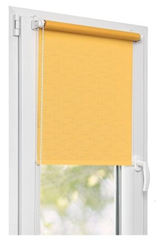 ROLETA ŻALUZJA WEWNĘTRZNA 80x150 cm ZACIEMNIAJĄCA GOTOWA ŻÓŁTA