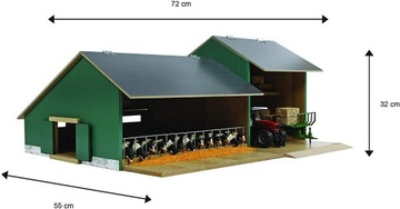 ДЕРЕВЯННЫЕ ЖИВОТНЫЕ КУКУРУЗА С ХРАНЕНИЕМ 1:32 ФЕРМА