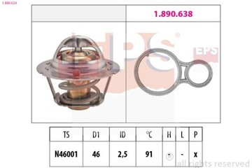 TERMOSTAT CHRYSLER NEON II 1.6 01-06