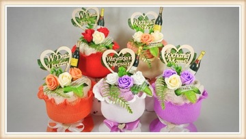 Подарок МАМЕ - букет махровых мыльных роз ко Дню МАТЕРИ.