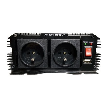 Батарея преобразователя автомобиля 12 В 230 В 1300 Вт 2600 Вт Вольт Польски + USB