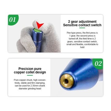 Точная аккумуляторная мини-шлифовальная машина SerwisGSM