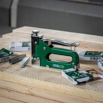 STALCO TACKER 4- 14MM + ZSZYWKI 6MM 3000szt.