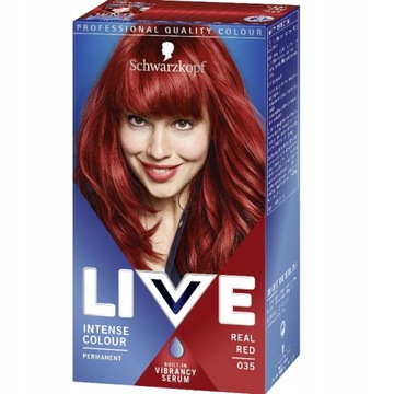 Schwarzkopf Live Intense Colour farba do włosów 035 Real Red P1