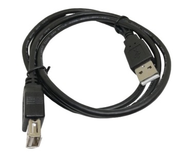Kabel wtyk USB typ A gniazdo USB typ A czarny 1.5m
