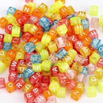 Набор букв для изготовления браслетов 1200 шт.