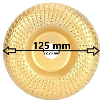 РАШПИЛЬ ВЫПУКЛЫЙ ДИСК ДЛЯ РЕЗЬБЫ ПО ДЕРЕВУ 125 ММ ДЛЯ УГЛА