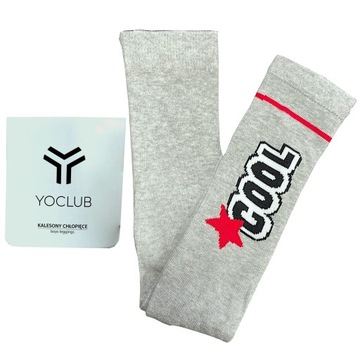 Kalesony chłopięce 80 86 szare getry YOCLUB COOL