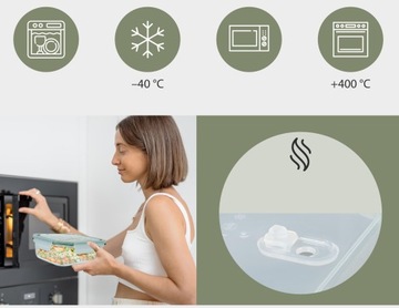 НАБОР СТЕКЛЯННЫХ ПИЩЕВЫХ КОНТЕЙНЕРОВ 7X CLASSBACH C