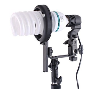 Uchwyt BOWENS L z oprawką E27 i żarówką 325W