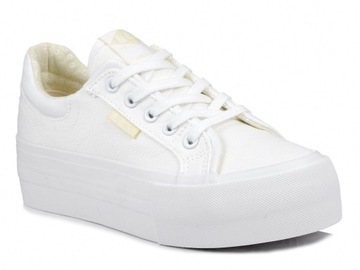 Trampki damskie białe na platformie na grubej podeszwie Lee Cooper 2179L 39
