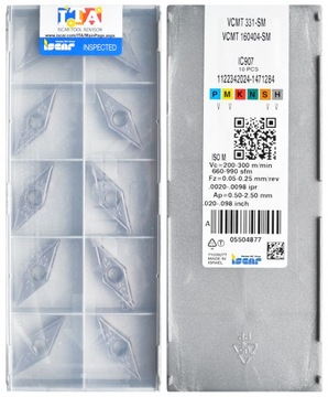 PŁYTKI VCMT 160404 SM IC907 ISCAR