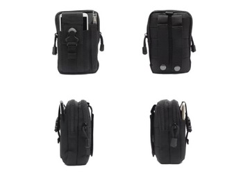 ВОЕННАЯ ТАКТИЧЕСКАЯ ПОЯСНАЯ СУМКА MOLLE, ЧЕРНАЯ