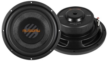 Płaski Subwoofer Musway MWS1022 25cm, 300W RMS 2x2 Ohm