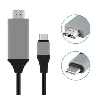 КАБЕЛЬ-АДАПТЕР MHL USB C НА HDMI 4K ДЛЯ ТЕЛЕФОНА MACBOOK 200 СМ