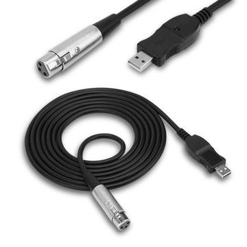 USB-папа на XLR-мама микрофон микрофон