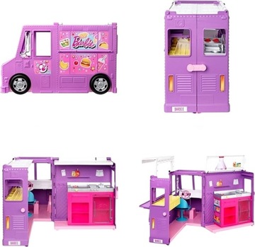 BARBIE FOODTRUCK Furgonetka z lodami GMW07