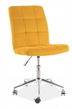 Fotel obrotowy Q-020 curry velvet bluvel 68
