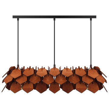 LAMPA WISZĄCA SUFITOWA ŻYRANDOL RONIN TRIO miedź