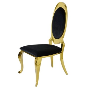 Krzesło glamour Victoria Gold Złote Nowoczesne