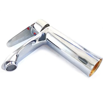 Смеситель для умывальника для ванной комнаты, хром, стоячий, высокий, фиксированный