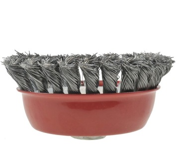 SZCZOTKA DOCZOŁOWA DRUT SKRĘCANY 125 MM M14 DO SZLIFIEREK KĄTOWYCH