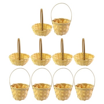 KOSZE MINI RATTANOWE DECOR 10 SZT