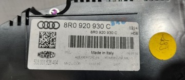 8R0920930C AUDI Q5 SQ5 PŘÍSTROJOVÁ DESKA / TACHOMETR 8R0920930D